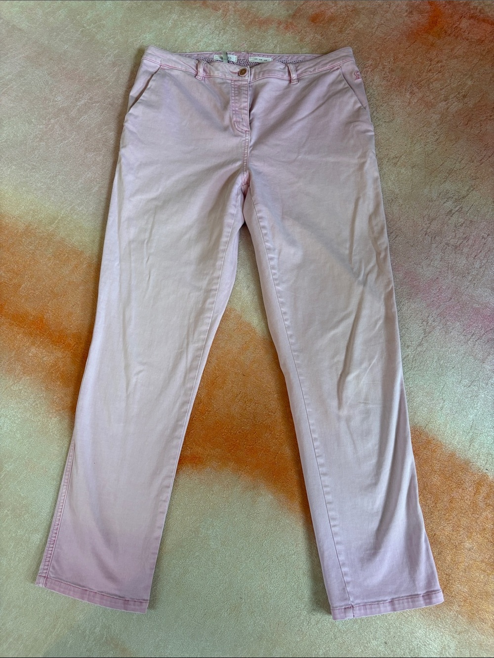 Joules Pale Pink Straight-Leg Chinos